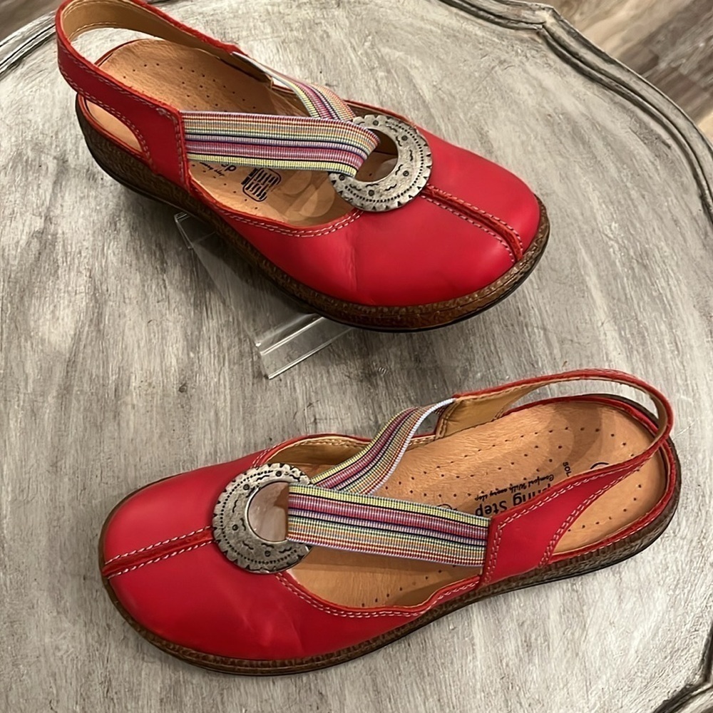 Spring Step Leather comfortable colorful Mary Jane loafers Shoes size EU 36